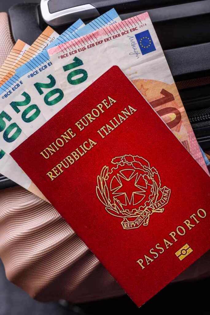 International passport of a citizen of Italy