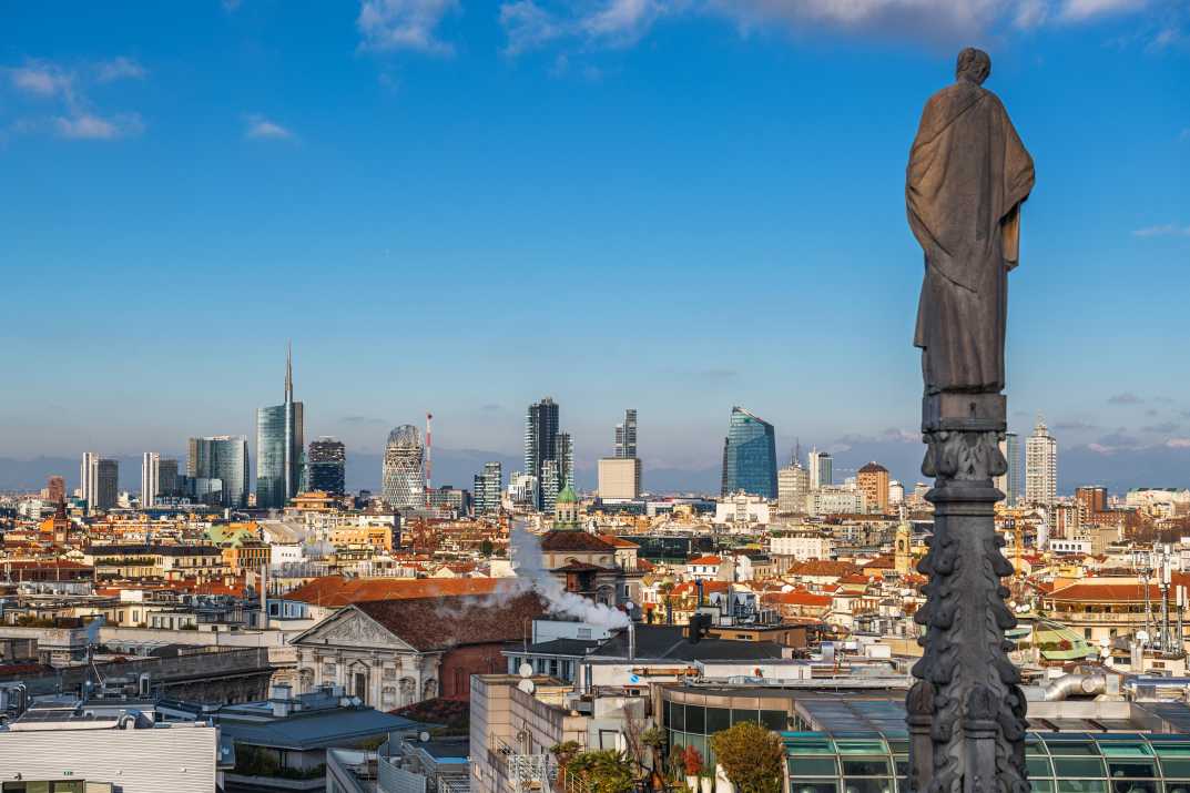 Milan, Italy City Skyline
