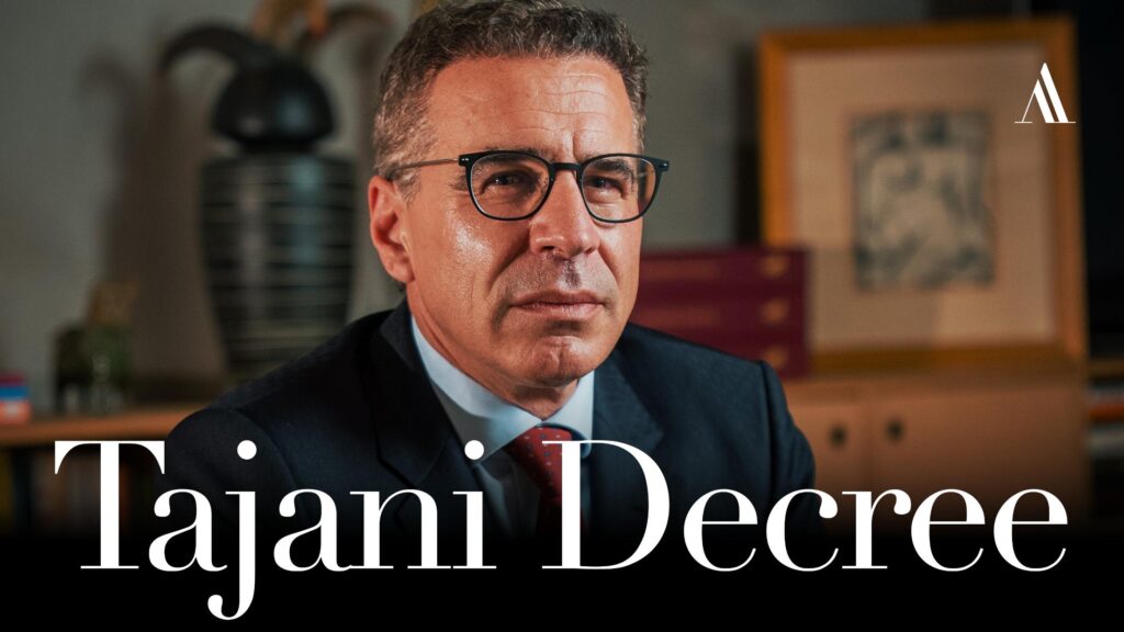 The Tajani Decree explained
